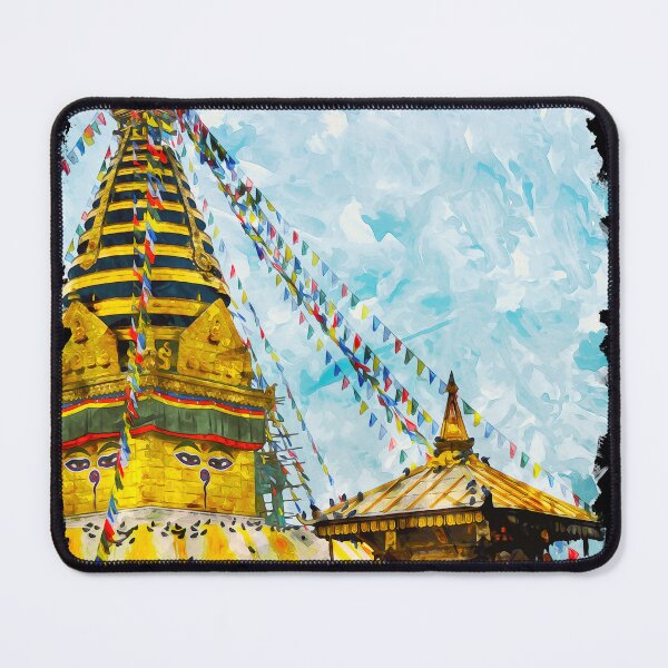 Item preview, Kathmandu Nepal city watercolor designed and sold by chrlalexandru.