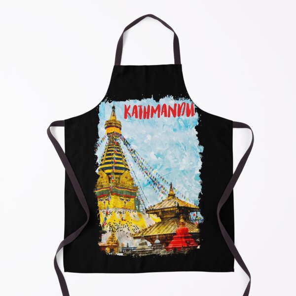 Item preview, Kathmandu Nepal city watercolor designed and sold by chrlalexandru.