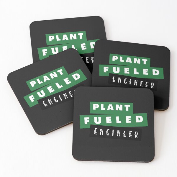 Item preview, Plant Fueled Engineer - Green Typography designed and sold by SBWorld.