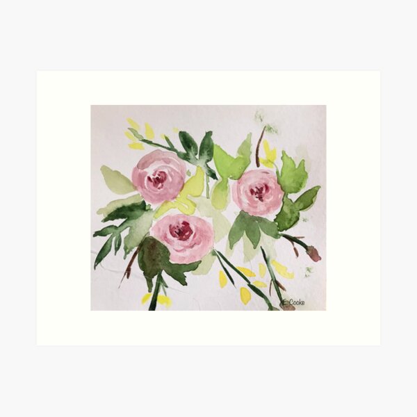 Roses roses Impression artistique