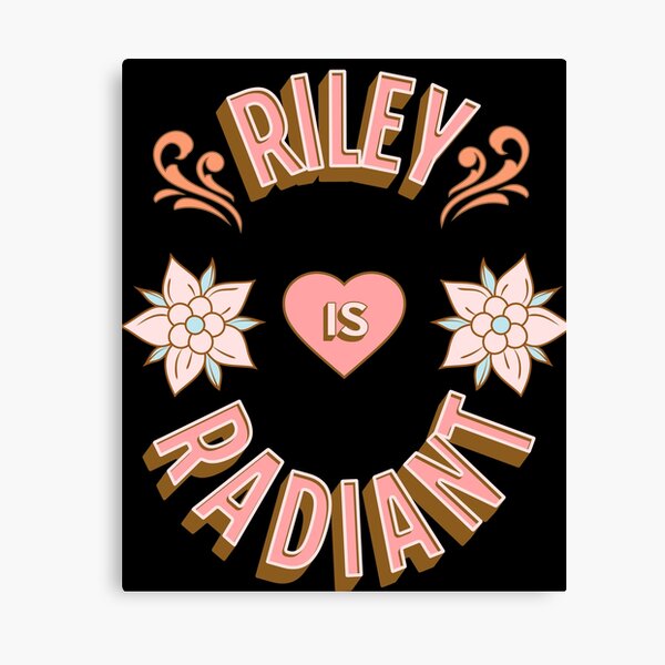 RILEY Baby Name Sign Gift' Poster, picture, metal print, paint by Ingo  Helmdach