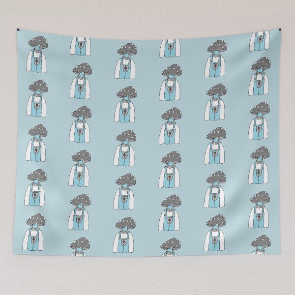 Item preview, Blue Highlights Mushroom Figure designed and sold by Isabel-Jane.