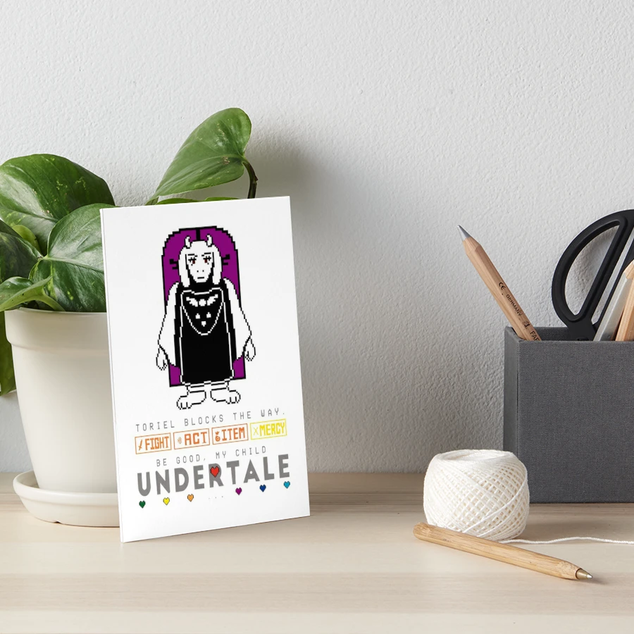 Undertale Birthday Invitations Toriel Digital Download 5x7 