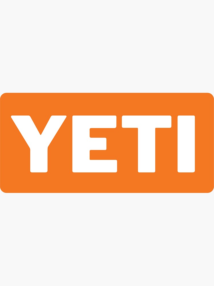 Orange Yeti Sticker Sticker for Sale by brookehend