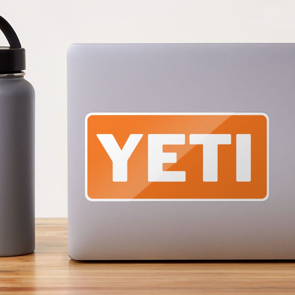 Orange Yeti Sticker Sticker for Sale by brookehend