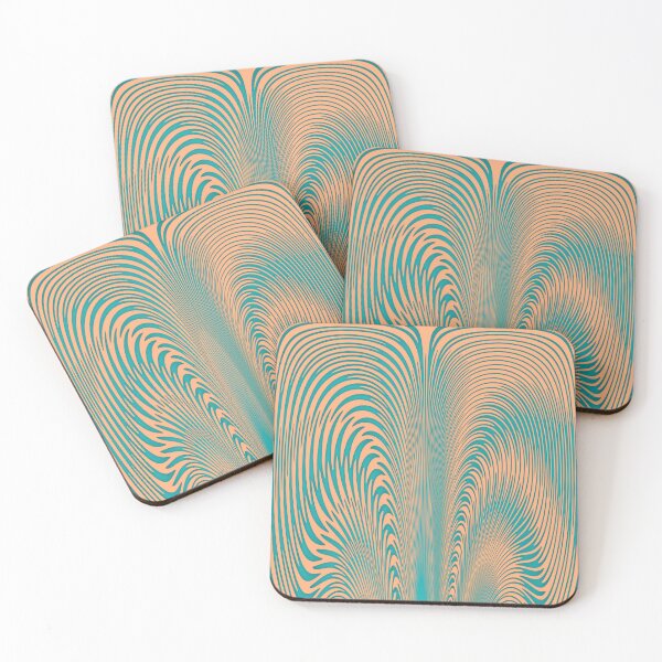 Item preview, Asymmetric Abstract Teal and Peach Design designed and sold by carolina1.
