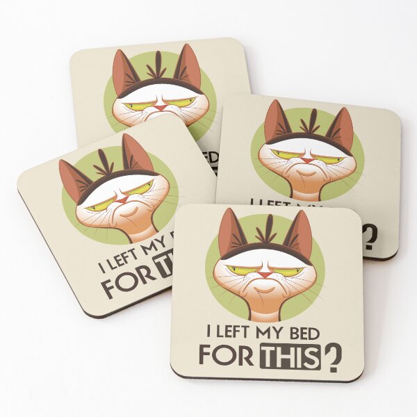 Item preview, I left my bed for this? Angry cat designed and sold by VinagreShop.