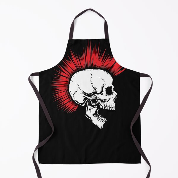 Item preview, Skull Punk with Red Mohawk designed and sold by Ikaroots.