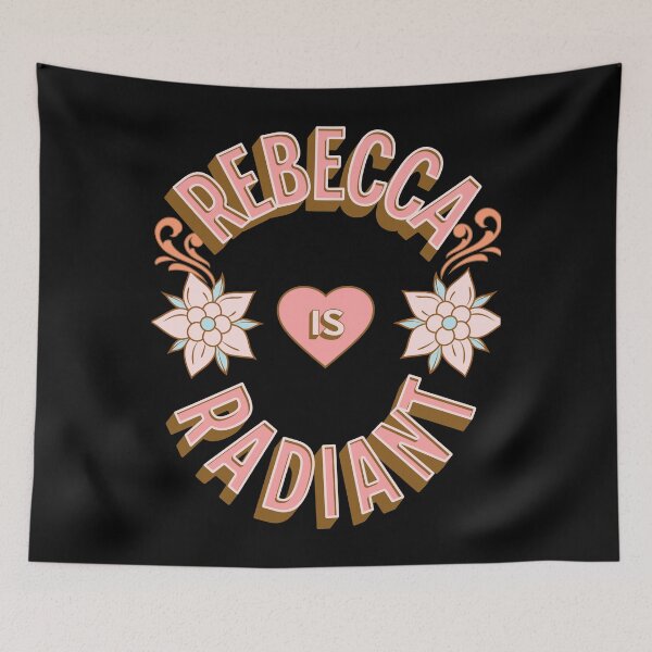 Item preview, Rebecca is Radiant - First Names - Birthday Gifts - Alliteration Fans designed and sold by epicthoughts.