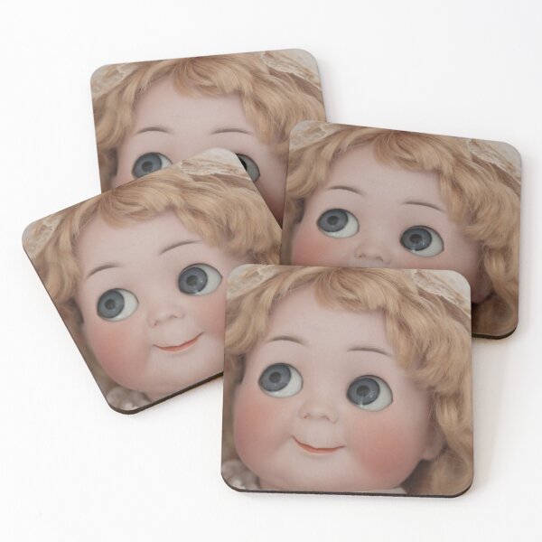 Googly Girl Coasters (Set of 4)