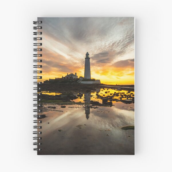 Item preview, St Marys lighthouse whitley bay sunrise designed and sold by tynesidephotos.