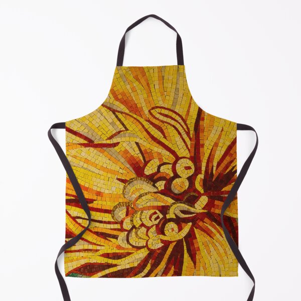 Item preview, Mesmerizing Golds and Yellows - a Floral Ceramic Tile Mosaic designed and sold by Georgia Mizuleva.