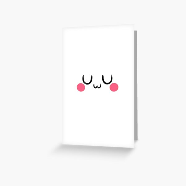 "UwU Kawaii Emoji Face" Greeting Card for Sale by stareve Redbubble