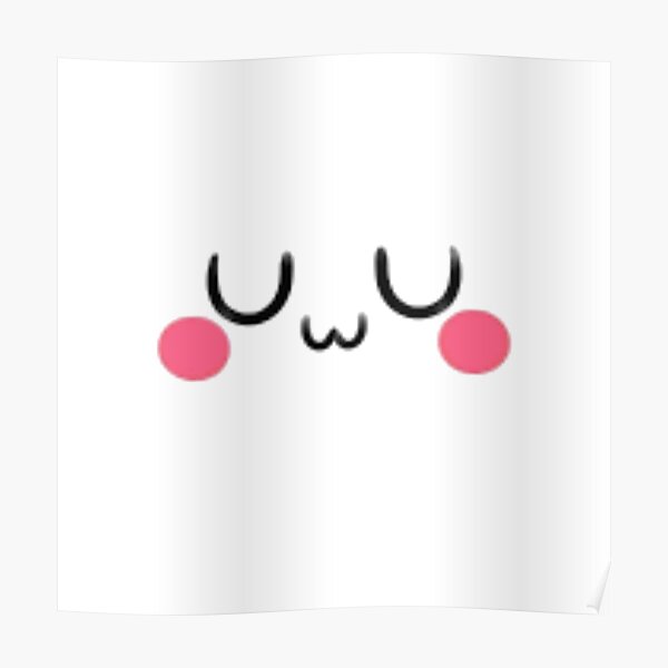"UwU Kawaii Emoji Face" Poster for Sale by stareve Redbubble