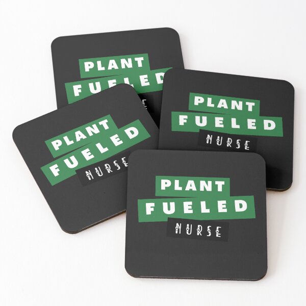 Item preview, Plant Fueled Nurse - Green Typography designed and sold by SBWorld.