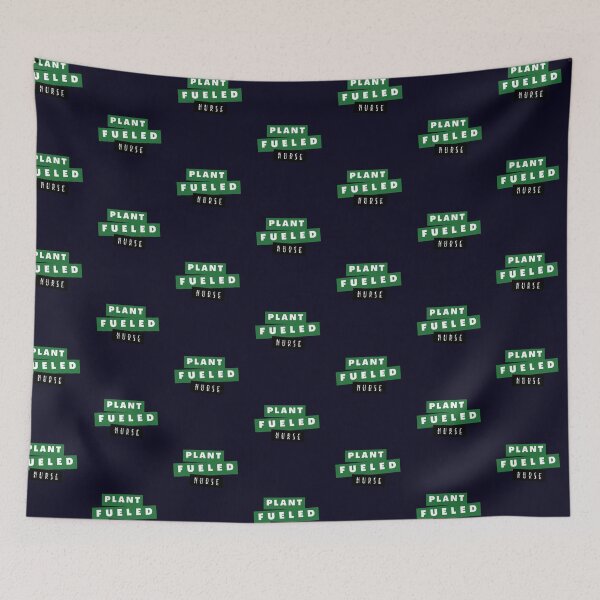 Item preview, Plant Fueled Nurse - Green Typography designed and sold by SBWorld.