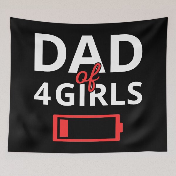 Item preview, Tired Dad Of 4 Girls II designed and sold by Lemon Pepper.