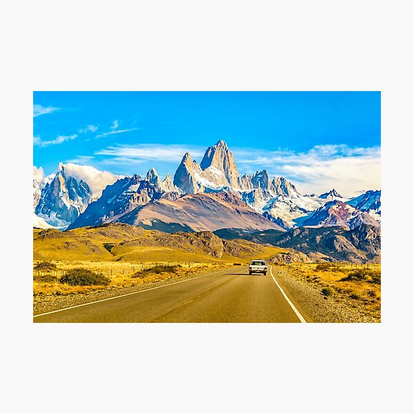 Snowy Andes Mountains, El Chalten, Argentina Photographic Print