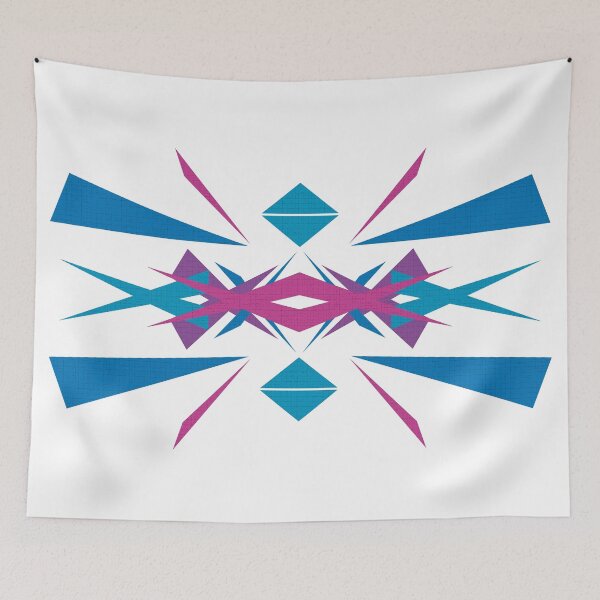 Item preview, Triangles collide, retro style designed and sold by Lina Abu Rezeq.