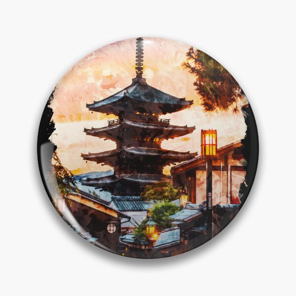 Item preview, Kyoto Japan city watercolor designed and sold by chrlalexandru.