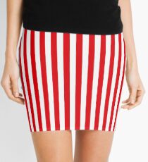 Red Stripes Mini Skirt