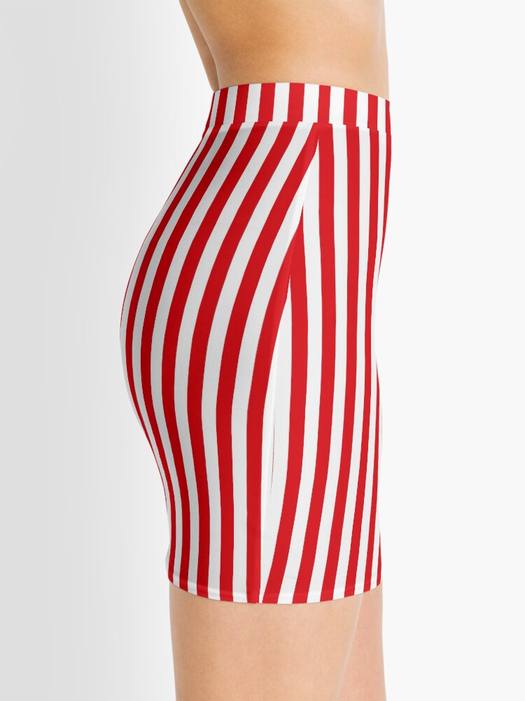 Alternate view of Red Stripes Mini Skirt