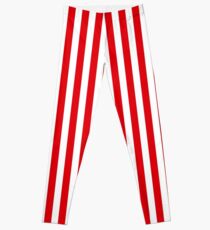 Rote Streifen Leggings