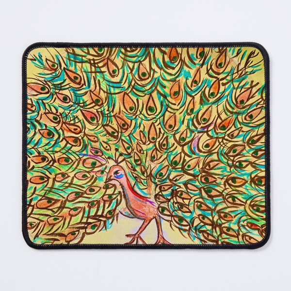 Item preview, Colorful Peacock Hand-Drawn Design designed and sold by Ellora Roy.