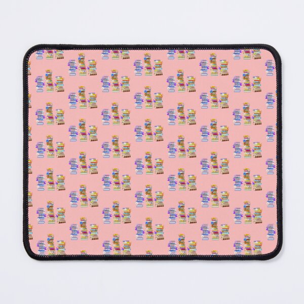 Item preview, Pink and Blue Floral Bookstack designed and sold by CAT-LUVERS.