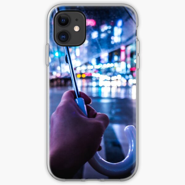 From my Umbrella at Shibuyacrossing at night iPhone Soft Case