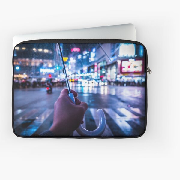 From my Umbrella at Shibuyacrossing at night Laptop Sleeve
