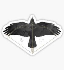 Wings of Night (raven) Sticker