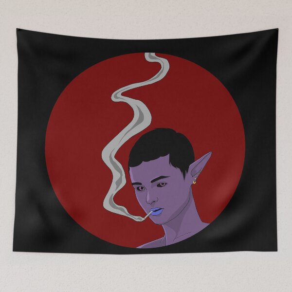 Item preview, smoking demon girl designed and sold by Darklordfarva.