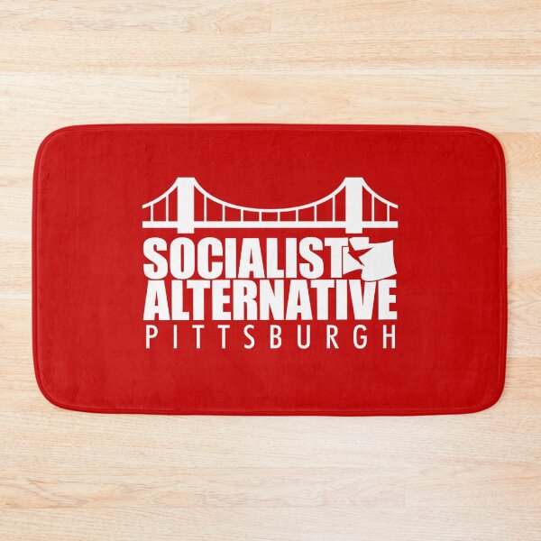 Item preview, Socialist Alternative- Pittsburgh logo (white) designed and sold by PittsburghSA.