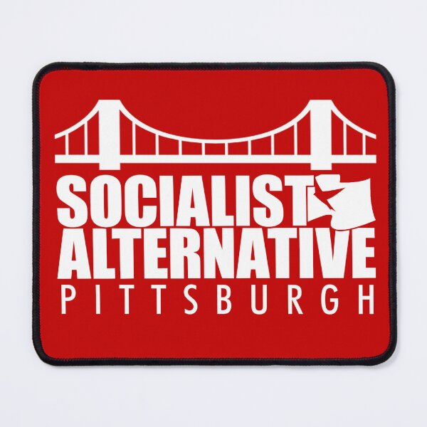 Item preview, Socialist Alternative- Pittsburgh logo (white) designed and sold by PittsburghSA.