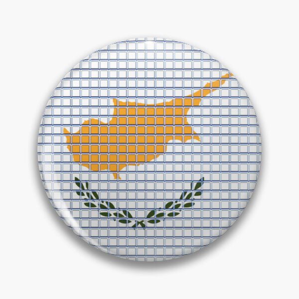 Item preview, Cyprus Flag Rounded - Squares Pixel  designed and sold by MoonElite.