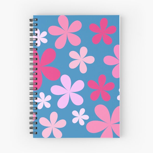Item preview, Flower Power Pink with Blue Background designed and sold by tangelos.