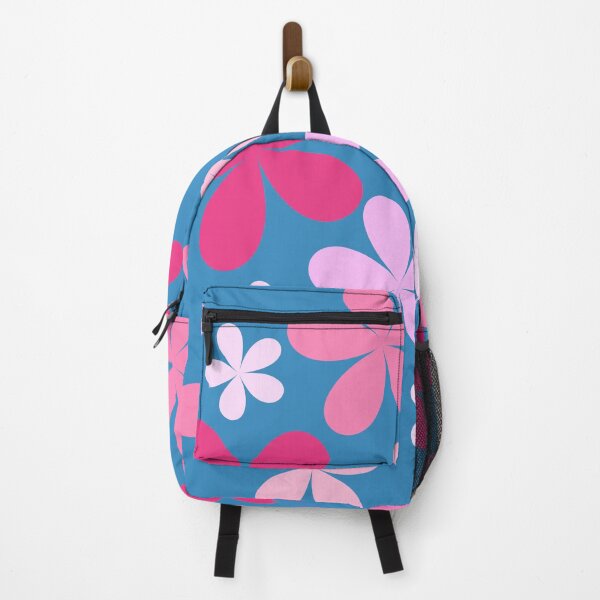 Item preview, Flower Power Pink with Blue Background designed and sold by tangelos.