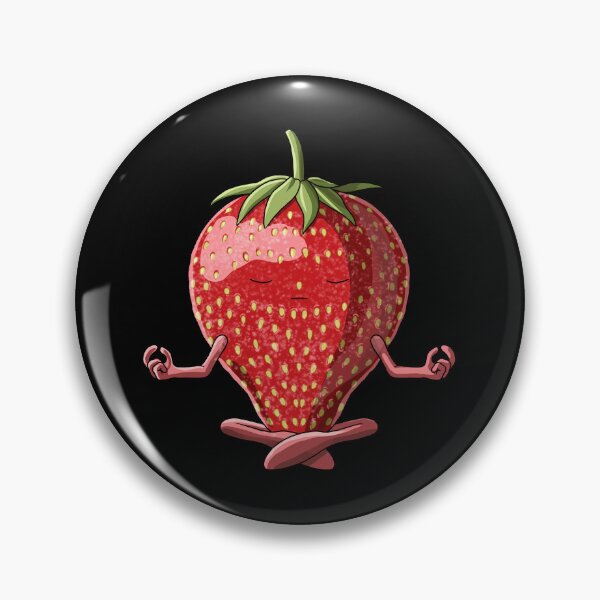 Item preview, Funny Yoga Fruit Meditating Strawberry designed and sold by UpYourSelf.