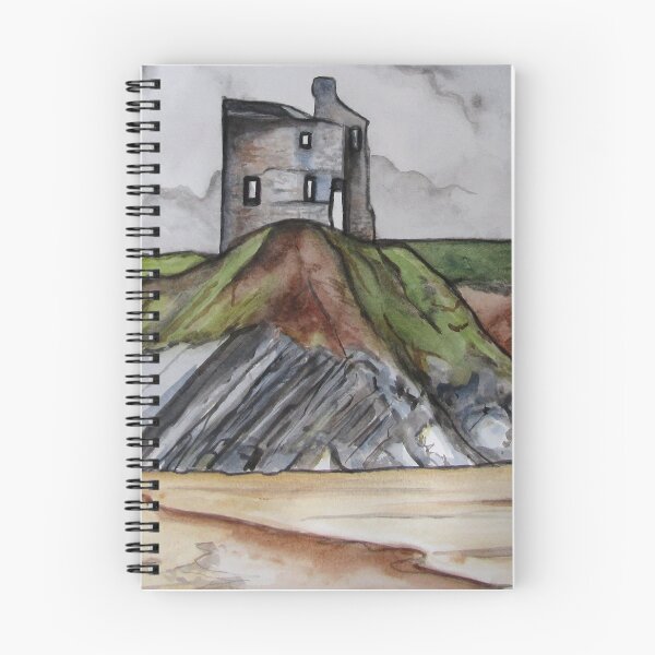 Item preview, Ballybunion Castle, County Kerry, Ireland. Watercolor on 30x40cm watercolor paper. designed and sold by crowleyronan123.