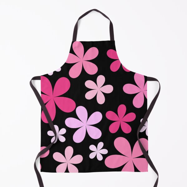 Item preview, Flower Power Pink with Black Background designed and sold by tangelos.