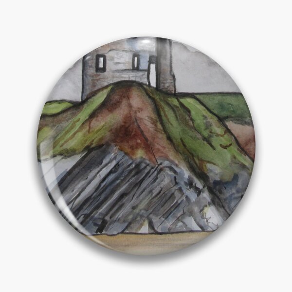 Item preview, Ballybunion Castle, County Kerry, Ireland. Watercolor on 30x40cm watercolor paper. designed and sold by crowleyronan123.