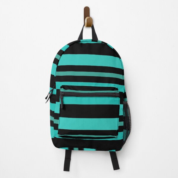 Item preview, Teal and Black Stripes  designed and sold by Poetic Patterns Studio.