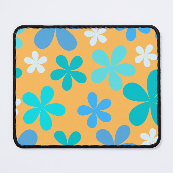 Item preview, Flower Power Blue with Yellow Background designed and sold by tangelos.