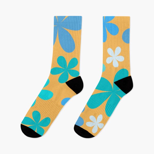Item preview, Flower Power Blue with Yellow Background designed and sold by tangelos.