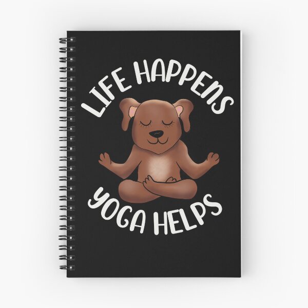 Item preview, Life Happens, Yoga Helps designed and sold by Cedarrue.