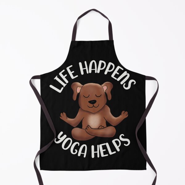 Item preview, Life Happens, Yoga Helps designed and sold by Cedarrue.