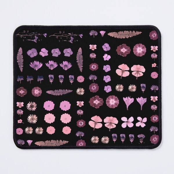Item preview, Pressed flowers, dry, dried flower pink Mask designed and sold by Collagedream.