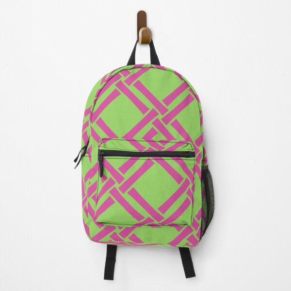 Item preview, Classic Tropical Bamboo Trellis Pattern Hot Pink and Chartreuse Green designed and sold by tonymagnerart.