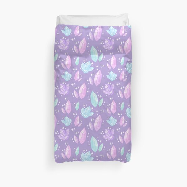 Magical Crystals // Purple | Nikury Duvet Cover